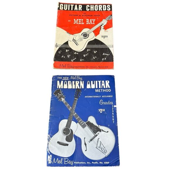 VTG Mel Bay Modern Guitar Method Grade 1 Sheet Music Book A + Guitar Chords READ - Picture 1 of 9